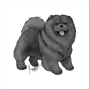 Dog - Chow Chow - Black Posters and Art